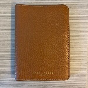 Marc Jacobs Gotham Maple Tan Leather Passport Cover